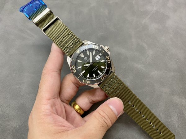 Tag Heuer Aquaracer Cadran Gris Montre Homme WAY101L.FC8222 Quartz 43mm – Image 3