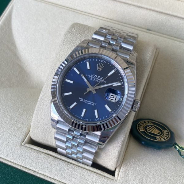 Rolex Oyster Perpetual Air-King 114200 Cadran Bleu 34mm Réplique Unisexe – Image 4