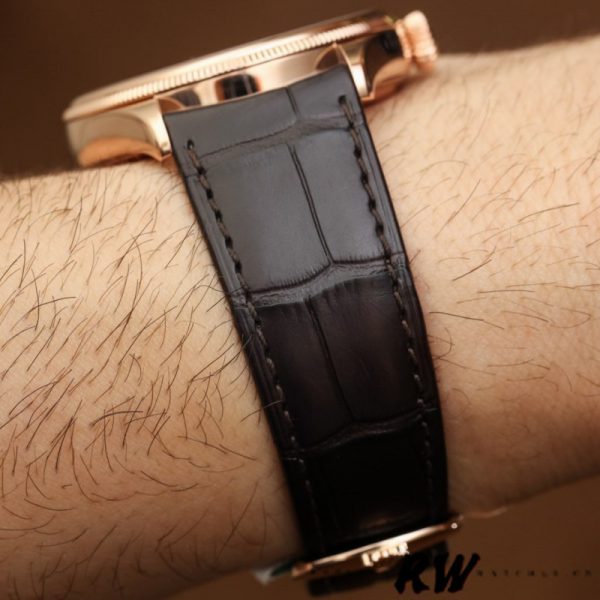 Rolex Cellini Time 50505 Bracelet Cuir Brun Cadran Blanc 39mm Montre Réplique Homme – Image 2