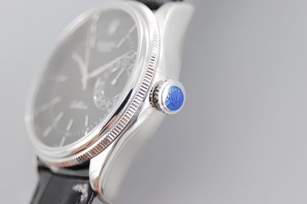 Rolex Cellini Date 50519 Bracelet Noir Cadran Noir 39mm Montre Réplique Homme – Image 6
