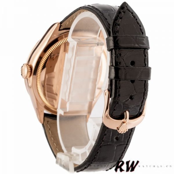Rolex Cellini Date 50515 Or Rose Cadran Index Noir 39mm Montre Réplique Homme – Image 2