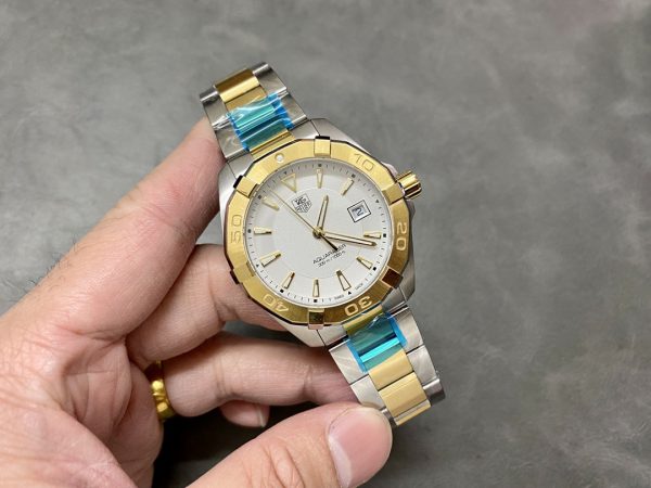 Tag Heuer Aquaracer 18kt Or Jaune Acier Inoxydable WAY1151.BD0912 Montre – Image 3