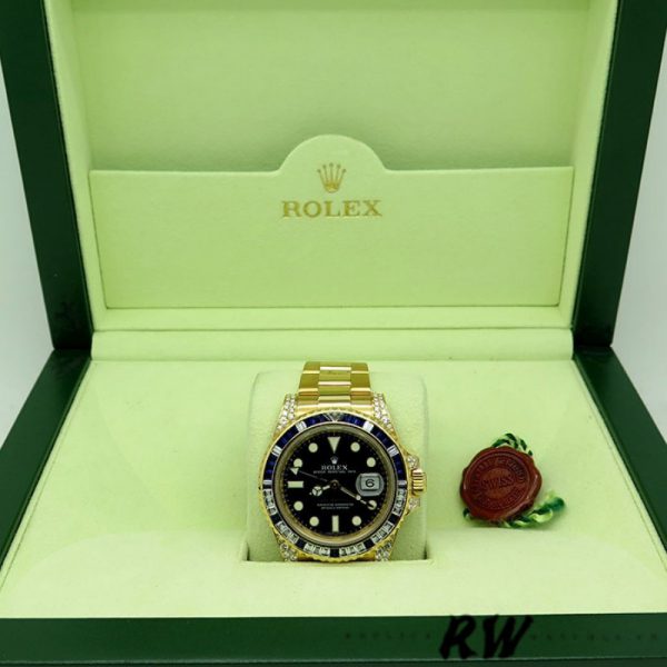 Rolex GMT-Master II 116758 Cadran Noir Diamant 40mm Montre Réplique Homme – Image 2