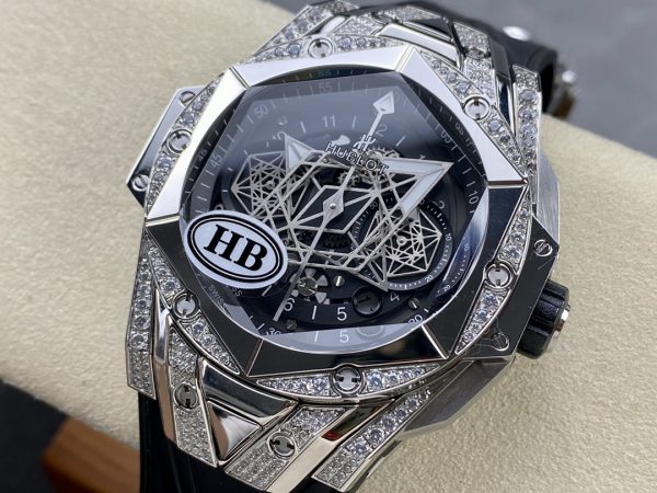 418.NX.1107.RX.1604.MXM20 Hublot Big Bang Sang Bleu II Titane Pavé – Image 7