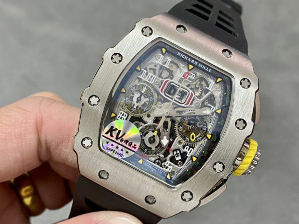 Richard Mille RM 11-03 Chronographe Flyback Automatique Montre Argent – Image 3