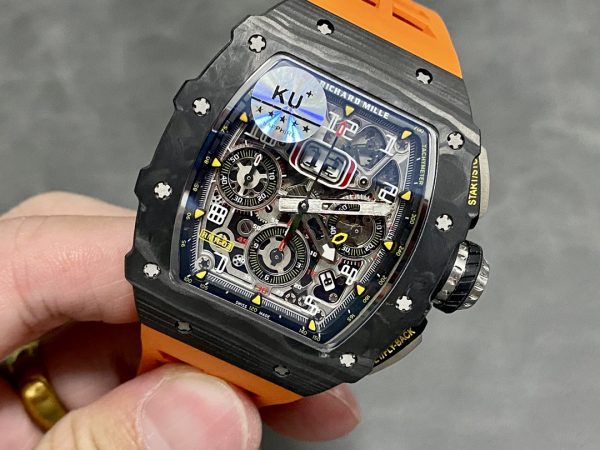 Richard Mille RM 11-03 Chronographe Flyback Automatique Montre Orange – Image 5