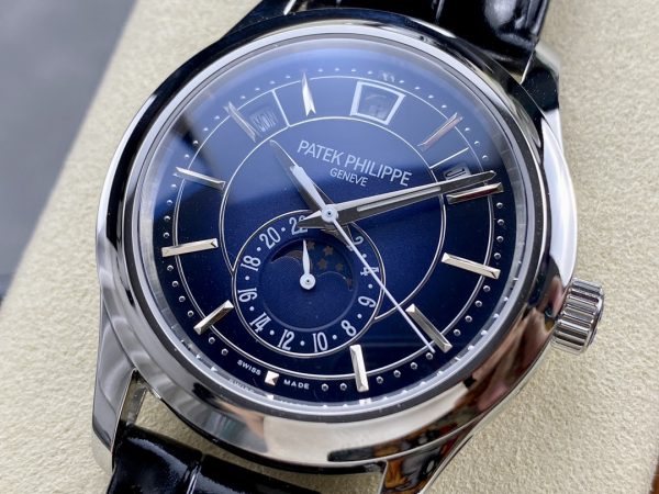 Réplique Patek Philippe Complications Calendrier Annuel Or Blanc 5205G 013 Montre Homme 40mm – Image 8