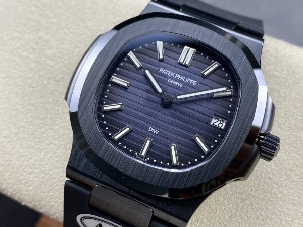 Patek Philippe Nautilus Boîtier Titane Cadran Bleu 5711 Montre 40MM – Image 7