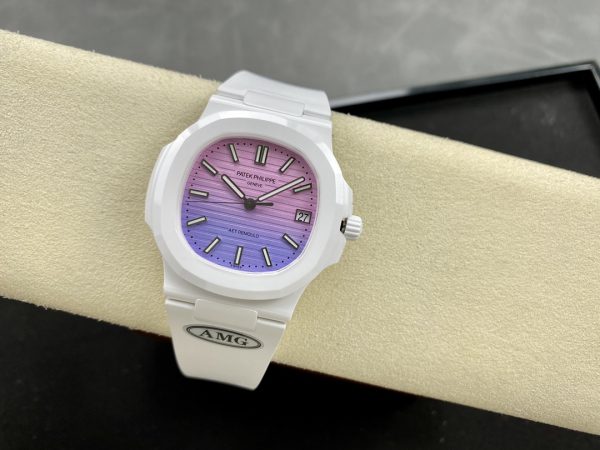 Patek Philippe Nautilus Rose & Violet 5711 Montre 40MM – Image 7