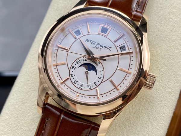 Réplique Patek Philippe Complications Or Rose 5205R 001 Montre Homme 40mm – Image 3
