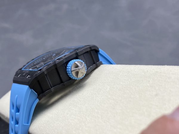 Richard Mille RM 53-01 Tourbillon Pablo Mac Donough Bracelet caoutchouc bleu – Image 6