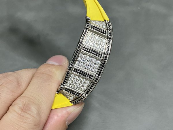Richard Mille RM 011 03 Acier Inoxydable & Or 18K Lunette diamant – Image 3
