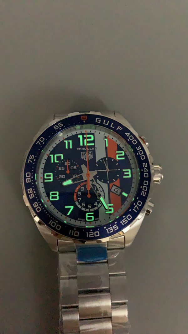 Tag Heuer Formula 1 x Gulf Chronographe CAZ101AT.BA0842 Quartz 43mm – Image 3
