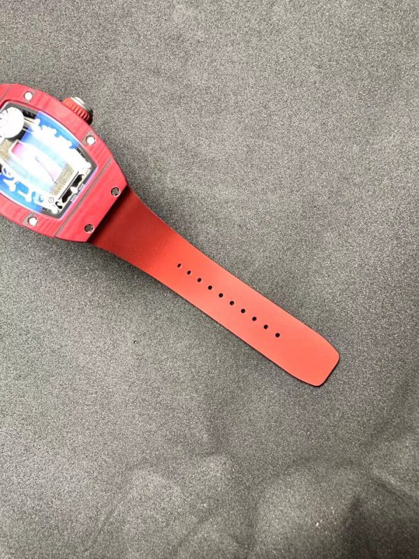 Richard Mille RM07-01 Automatique Racing Rouge Carbone Édition limitée 46mm Montre Femme – Image 6