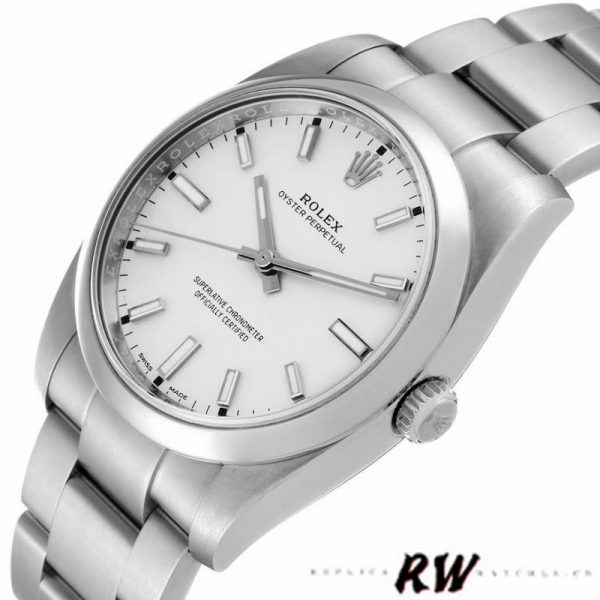 Rolex Oyster Perpetual Air-King 114200 Cadran Index Blanc 34mm Réplique Unisexe – Image 6