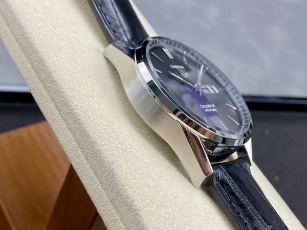 Tag Heuer Carrera Calibre 5 Acier & Cuir WAR201A.FC6266 – Image 6