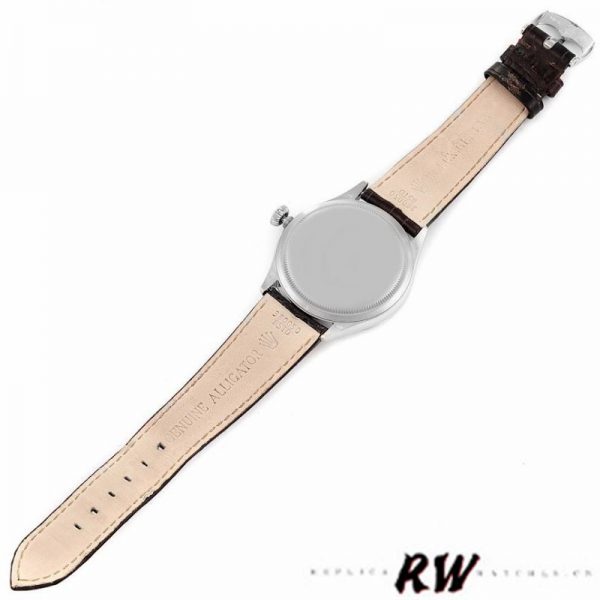 Rolex Cellini Time 50509 Bracelet Cuir Noir Cadran Blanc 39mm Montre Réplique Homme – Image 12