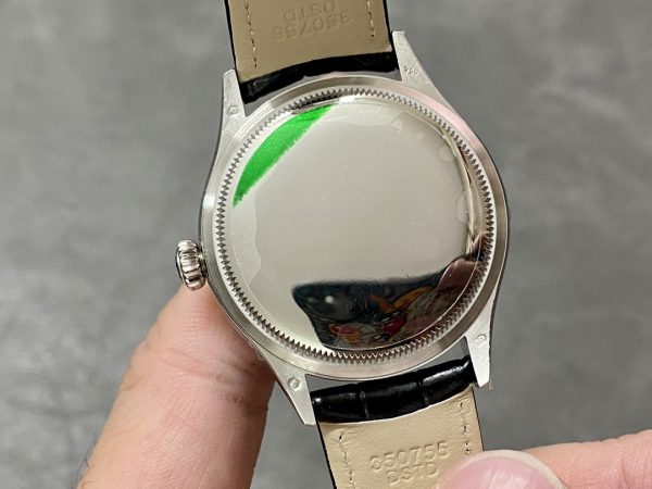 Rolex Cellini Dual Time 50529 Cadran Noir Or Blanc 39mm Montre Réplique Homme – Image 8