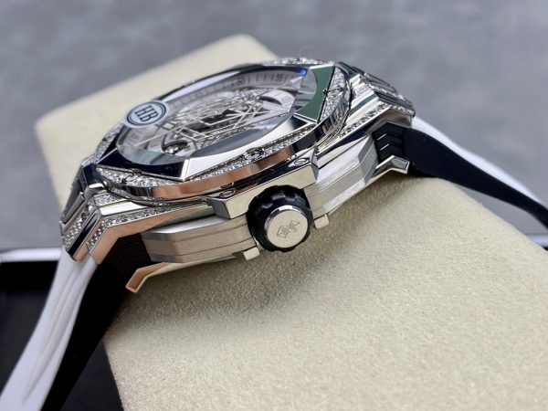 418.NX.2001.RX.1604.MXM20 Hublot Big Bang Partenariats Sang Bleu II Titane Diamant – Image 7