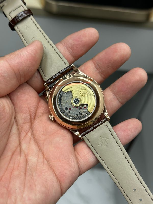 Patek Philippe Calatrava Petite Seconde Cadran Blanc Bracelet Cuir 6119R 001 Montre – Image 3