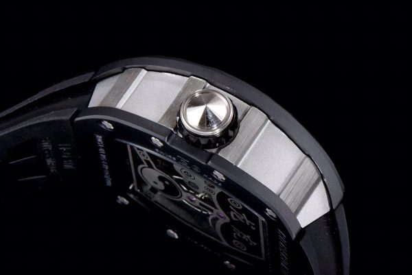 Richard Mille RM 057 NTPT Fibre de carbone Bracelet caoutchouc noir – Image 6