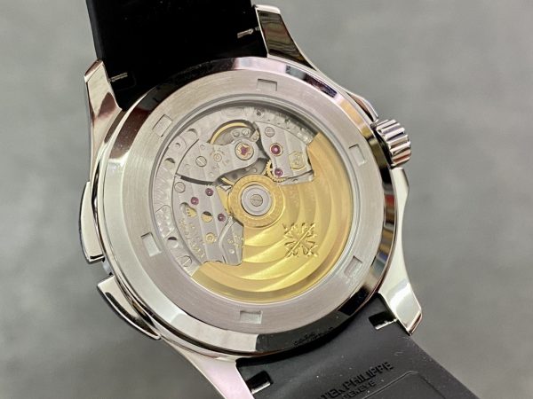 Réplique Patek Philippe Aquanaut 5164A 001 Double Fuseau Acier Inoxydable Montre Homme 40mm – Image 5