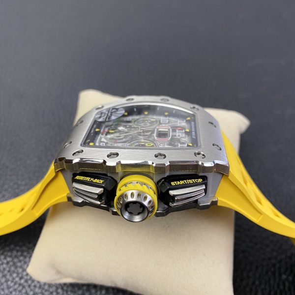 Richard Mille RM 11 03 Titane Cadran squelette Bracelet jaune – Image 3