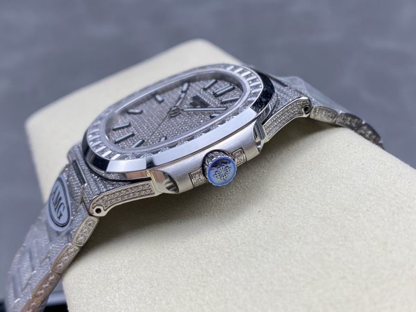 Patek Philippe Nautilus Diamant 5711 40mm & 35mm Réplique Montre – Image 5