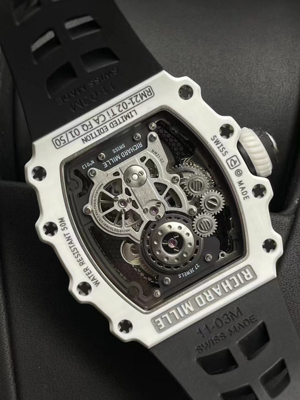 Richard Mille RM 21-02 Tourbillon Aérodynamique Quartz TPT Carbone Noir – Image 7