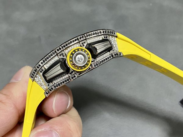 Richard Mille RM 011 03 Acier Inoxydable & Or 18K Lunette diamant – Image 7