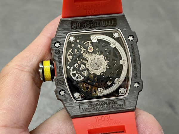 Richard Mille RM 67-02 Extra Plat Carbone TPT Italie Rouge Jaune – Image 7