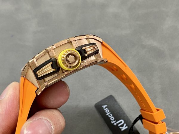 Richard Mille RM11-03 Bracelet caoutchouc orange Chronographe Flyback Automatique – Image 7