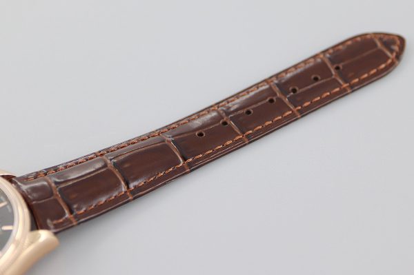 Rolex Cellini Date 50515 Bracelet Cuir Brun Index Noir 39mm Montre Réplique Homme – Image 4