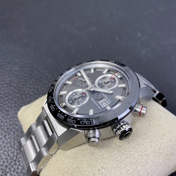 Tag Heuer Carrera Chronographe Montre Homme CAR201W.BA0714 – Image 7