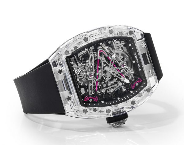 Richard Mille RM38-02 Tourbillon Mouvement Édition Cristal Bracelet Caoutchouc Noir – Image 7