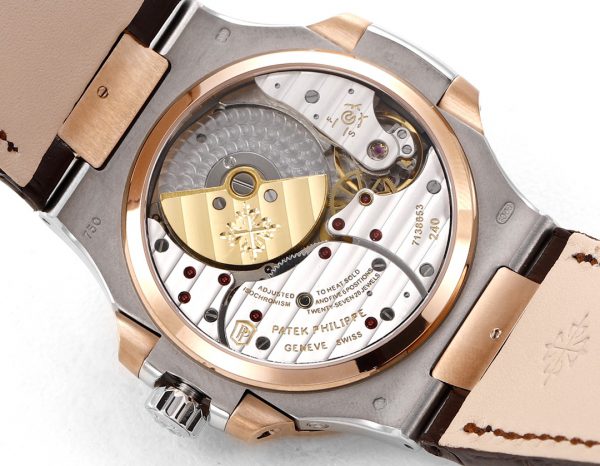 Patek Philippe Nautilus Phases de Lune Or Rose & Or Blanc Cadran Gris Ardoise 5712GR 001 – Image 3