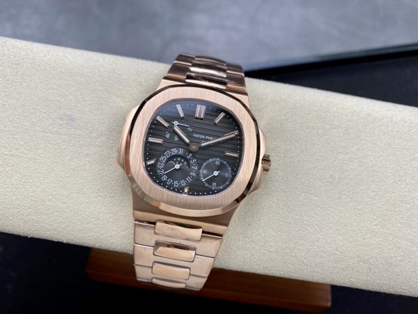 Patek Philippe Nautilus Phases de Lune Or Rose Cadran Noir 5712 1R 001 40MM – Image 5