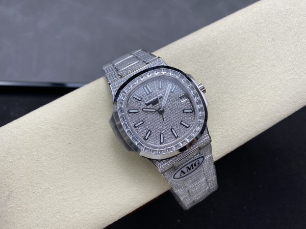 Patek Philippe Nautilus Diamant 5711 40mm & 35mm Réplique Montre – Image 4