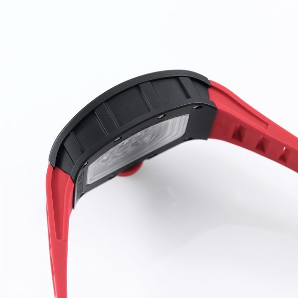 Richard Mille RM 055 RMUL2 NTPT Fibre de carbone Rouge Bracelet caoutchouc – Image 7