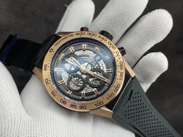 Tag Heuer Carrera Automatique Montre de Luxe CAR205B.FT6087 45mm – Image 7