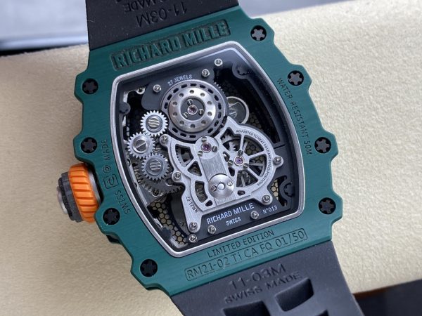 Richard Mille RM 21-02 Tourbillon Aérodynamique Quartz TPT Carbone – Image 8
