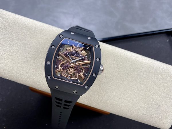Richard Mille RM47 Édition Tourbillon Squelette Boîtier Céramique noire – Image 8