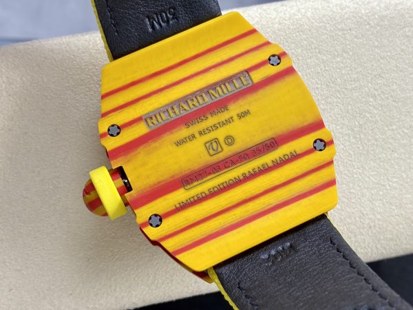 Richard Mille RM27-03 Tourbillon Rafael Nadal Jaune Quartz TPT Édition Jaune Carbone – Image 8