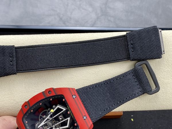 Richard Mille RM27-03 Tourbillon Rafael Nadal Rouge Quartz TPT Édition Rouge Carbone – Image 8