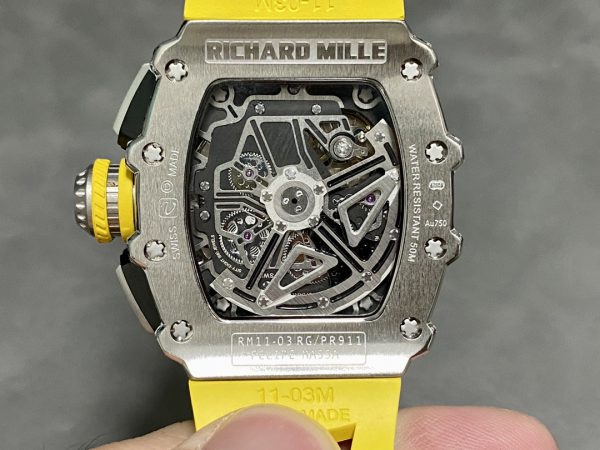 Richard Mille RM 011 03 Acier Inoxydable & Or 18K Lunette diamant – Image 8