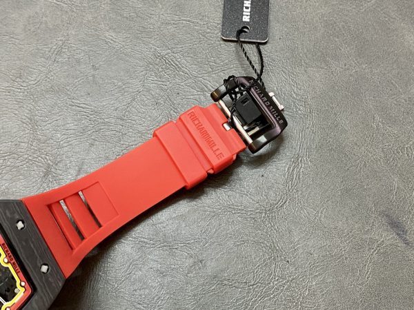 Richard Mille RM 67-02 Extra Plat Carbone TPT Italie Rouge Jaune – Image 9
