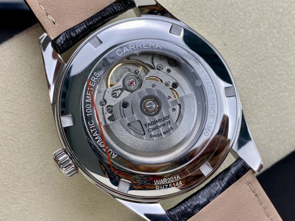 Tag Heuer Carrera Calibre 5 Acier & Cuir WAR201A.FC6266 – Image 8