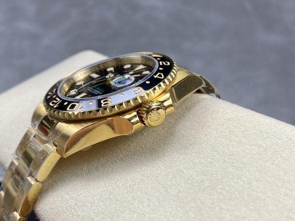 Rolex GMT Master II 40mm Cadran Noir 116718LN Or Jaune 18k Montre Homme – Image 5