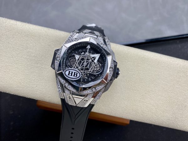 418.NX.1107.RX.1604.MXM20 Hublot Big Bang Sang Bleu II Titane Pavé – Image 4