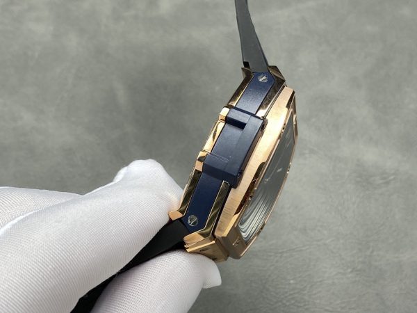 Hublot Spirit of Big Bang Chronographe King Gold Bracelet Cuir Bleu Homme 641.OX.7180.LR – Image 8